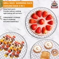 thumbnail image 4 of Cooling Rack - 304 Stainless Steel Dish Rack for Cooking and Baking - Premium Steamer Rack, Canning Rack - Stackable Cake Cooling Rack - 8.3 Inch, 4 of 7