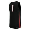 thumbnail image 3 of Men's Nike  Black Gonzaga Bulldogs  Replica Basketball Jersey, 3 of 3