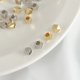 thumbnail image 2 of Cuentas Espaciadoras De Oro Real Chapados En Cobre De 18 Quilates , Espaciador De Diamantes , Pulsera Cuadrada , De Esquina De Corte Cuadrado Hexagonales, 2 of 4
