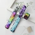 thumbnail image 3 of UDIYO Shiny Children Sequins Slap Bracelet Wristband Headband Party Wrist Strap Gift, 3 of 7