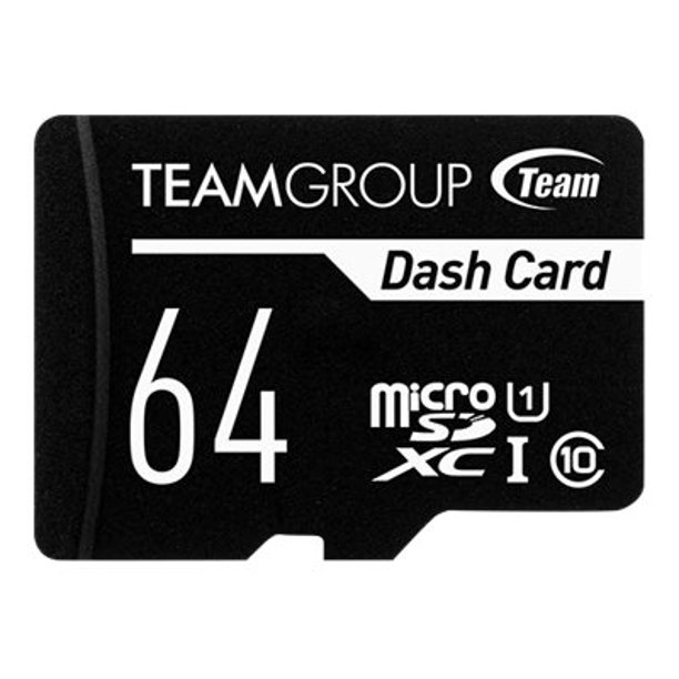 Team Dash Flash memory card (SD adapter included) 64 GB UHSI U1