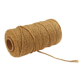 SMART&CASUAL 328ft Jute Twine String Thin Natural Hemp Twine for Gift Wrapping Craft Plant Garden Christmas Handmade Arts Decoration Packing String