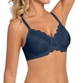 thumbnail image 4 of Tbopshirt Bras for Women Push Up Bra Plus Size Maternity & Nursing Adjustable Seamless Wireless Bra Solid Color Double Shoulder Straps Round Up Lace Bra, 4 of 5