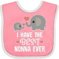 thumbnail image 3 of Inktastic Best Nonna Ever Grandchild Boys or Girls Baby Bib, 3 of 4