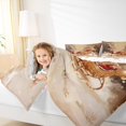 thumbnail image 4 of Feelyou Christmas Carriage 01, Xmas Santa Claus Twin Comforter Sets, Tree Snowflake Reversible Bedding Set, Super Cozy Room Decor,2 Pieces, 4 of 8