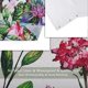 thumbnail image 5 of Cortina de ducha estrecha para caravana, diseño floral, para baño, con 12 ganchos, tamaño de media cortina, 91 cm de ancho x 183 cm de alto., 5 of 6