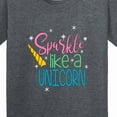 thumbnail image 4 of Inktastic Sparkle Like a Unicorn Youth T-Shirt, 4 of 5