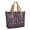 Breast Cancer Ribbon Butterfly Word, variant on Breast Cancer Ribbon Butterfly Word Large Tote Bag for Women, Polyester Roomy Beach Bag with Pockets and Zipper, Foldable Gifts Ideas for Work School Gym