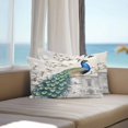 thumbnail image 3 of Luxury Peacock Outdoor Pillow Covers 20x12 Inch Lumbar Pillow Covers Set of 2 Waterproof Decorative Throw Pillow Cases Watercolor Vintage Floral Attic Cushion Covers for Patio Furniture Garden Couch, 3 of 8