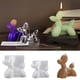 thumbnail image 1 of Mode de silicona para perro para fabricación de resina y velas - Forma realista de perro en 3D, aromaterapia casera, molde de velas de yeso y jabón, apto para horno y lavavajillas, 1 of 2