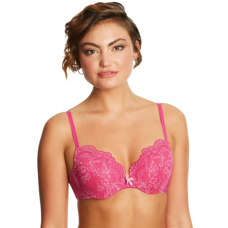 Maidenform Womens Love The Lift Lace Plunge Push-Up & In Bra Style