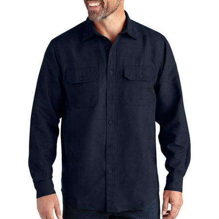 George Men's Long Sleeve Sueded Shirt - Walmart.com