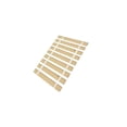 thumbnail image 3 of The Furniture King King Size Wood Bed Slats Custom Platform Plank Bed Frame Support Bunkie Boards Attached with White Strapping 70.50" Wide, 3 of 3