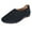 Black, variant on Summer Fashion Women Slip-On Open Toe Flat Hollow Out Breathable Single Shoes