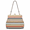 Multicolor, variant on Striped Woven Tote Bag for Women, Straw Beach Handbag with Kiss Lock Closure, Large Capacity Shoulder Bag with Adjustable Strap, Lightweight Summer Basket Purse for Beach, Vacation, Shopping