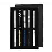 10 Pcs Tie Clips Set for Men Tie Bar Clip Black Silver-Tone Gold-Tone for Wedding Business with Gift Box