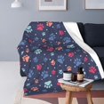 thumbnail image 2 of Dog Paw Throw Blanket Fleece Flannel Blankets Couch Sofa Bed Blanket for Kids Teen Adults, 2 of 6
