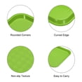thumbnail image 3 of Uxcell 14x11" Fast Food Tray, PP Plastic Multi-Purpose Rectangle Serving Tray for Restaurant Home Kitchen, Green, 3 of 5