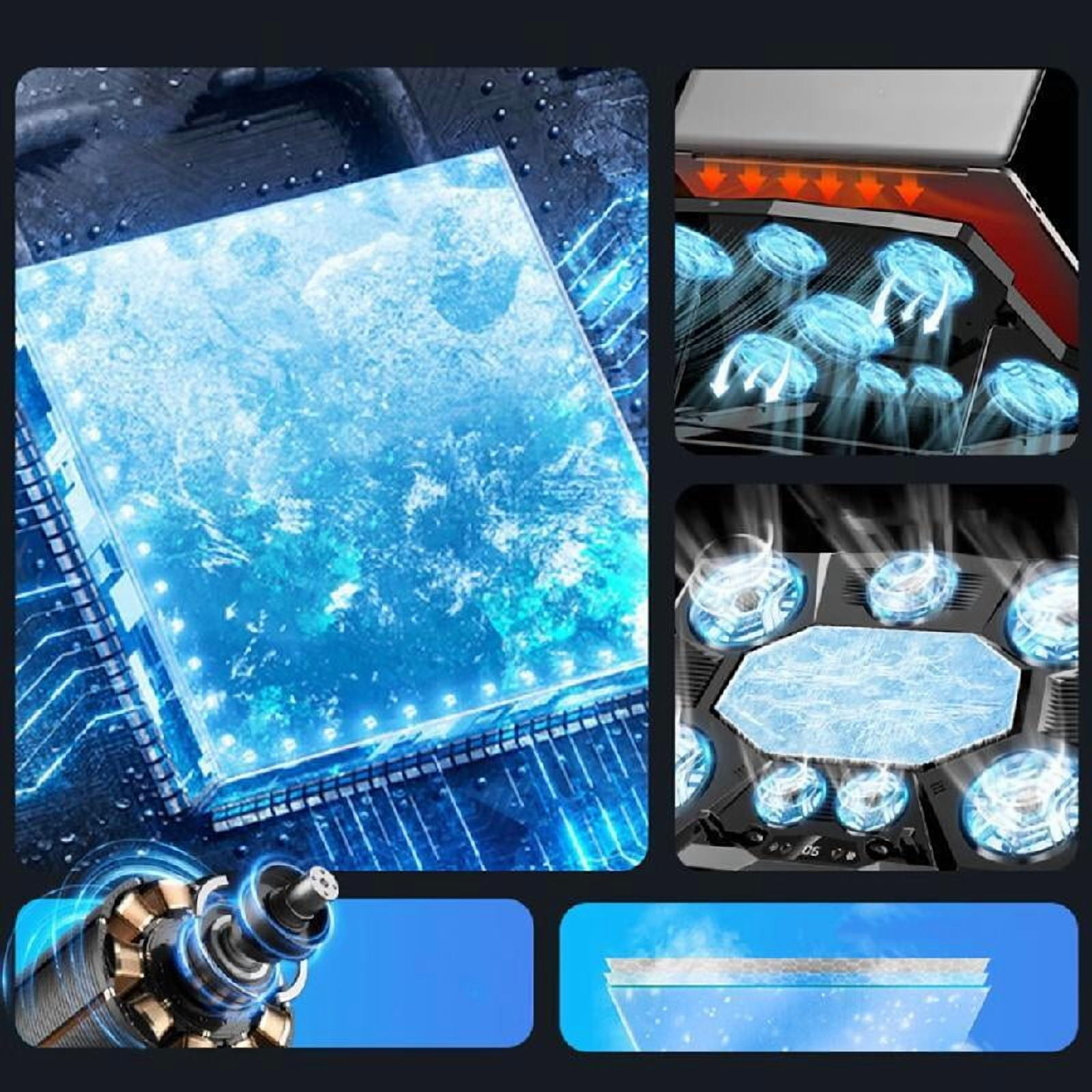 Cooling Stand Base Bracket Pad Powerful Fan Gaming Laptop Radiator