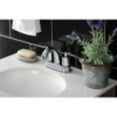 thumbnail image 2 of Kingston Brass KB8611SVL Two-Handle 3-Hole Deck Mount 4" Centerset Bathroom Faucet with Retail Pop-Up in Polished Chrome, 2 of 5