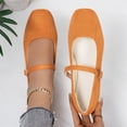 thumbnail image 6 of Norvail Womens Ballet Flats Slip On Square Toe Formal Wedding Flats Shoes Low Arch Fashion Casual Comfortable Soft Sole Loafers Plus Size Wide, 6 of 7