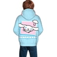 thumbnail image 5 of Sanrio Cinnamoroll Kids' Hoodie 3d Print Sweatshirt Soft Pullover Hooded With Big Pockets Fans Gifts For Boys Or Girls Small, 5 of 7