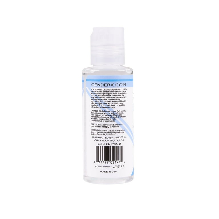 Gender X Everyone's Lube Water-Based Lubricant 4 oz