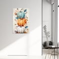 thumbnail image 5 of ZHONGYUTONG Autumn Canvas Wall Art Fall Pumpkin Pictures Farmhouse Harvest Painting Thanksgiving Print for Kitchen Decor Framed (12.00" x 18.00"), 5 of 5