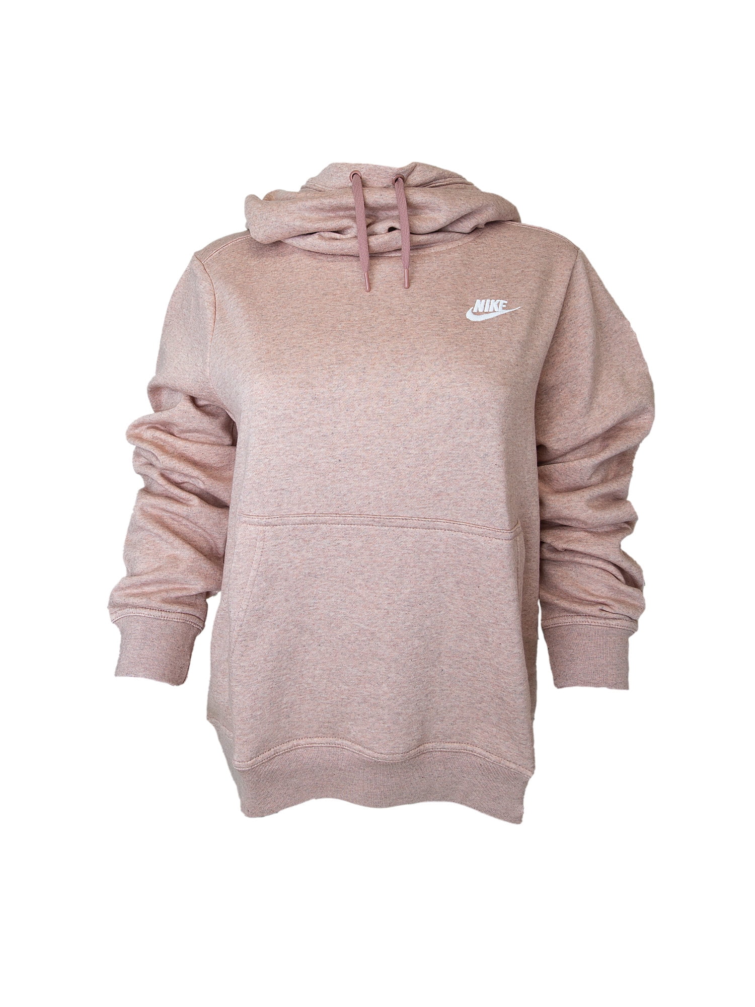 nike funnel neck hoodie pink