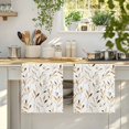 thumbnail image 4 of Yellow Brown Leaf Kitchen Towels Set of 2, Modern Botanical Foliage Plant Country Absorbent Dish Towels for Kitchen, Microfiber Hand Towel, Quick Drying Tea Towel for Cleaning Decorative Dishcloths, 4 of 7