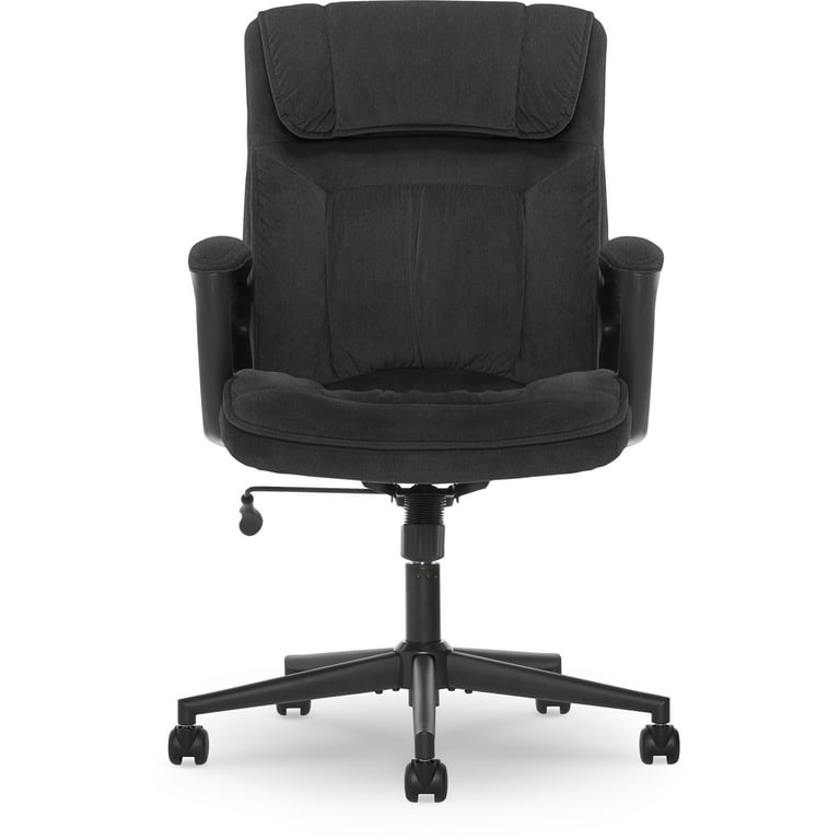Serta Hannah Microfiber Office Chair with Headrest Pillow Charcoal Gray, 1  - Kroger