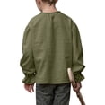 thumbnail image 3 of Kids Medieval Renaissance Long Sleeve Boys Children Solid Blouse, 3 of 4