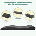 thumbnail image 4 of Camilla de masaje ergonómica con curvas ENITYA Lash Bed Foam Topper, 4 of 7