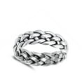 thumbnail image 4 of Eternity Mesh Weave Knot Wedding Ring .925 Sterling Silver Band Jewelry Female Male Unisex Size 9, 4 of 4