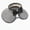Black, variant on Womens Foldable Straw Sun Hat Two Tone Design Wide Brim Beach Cap Outdoor UV Protection