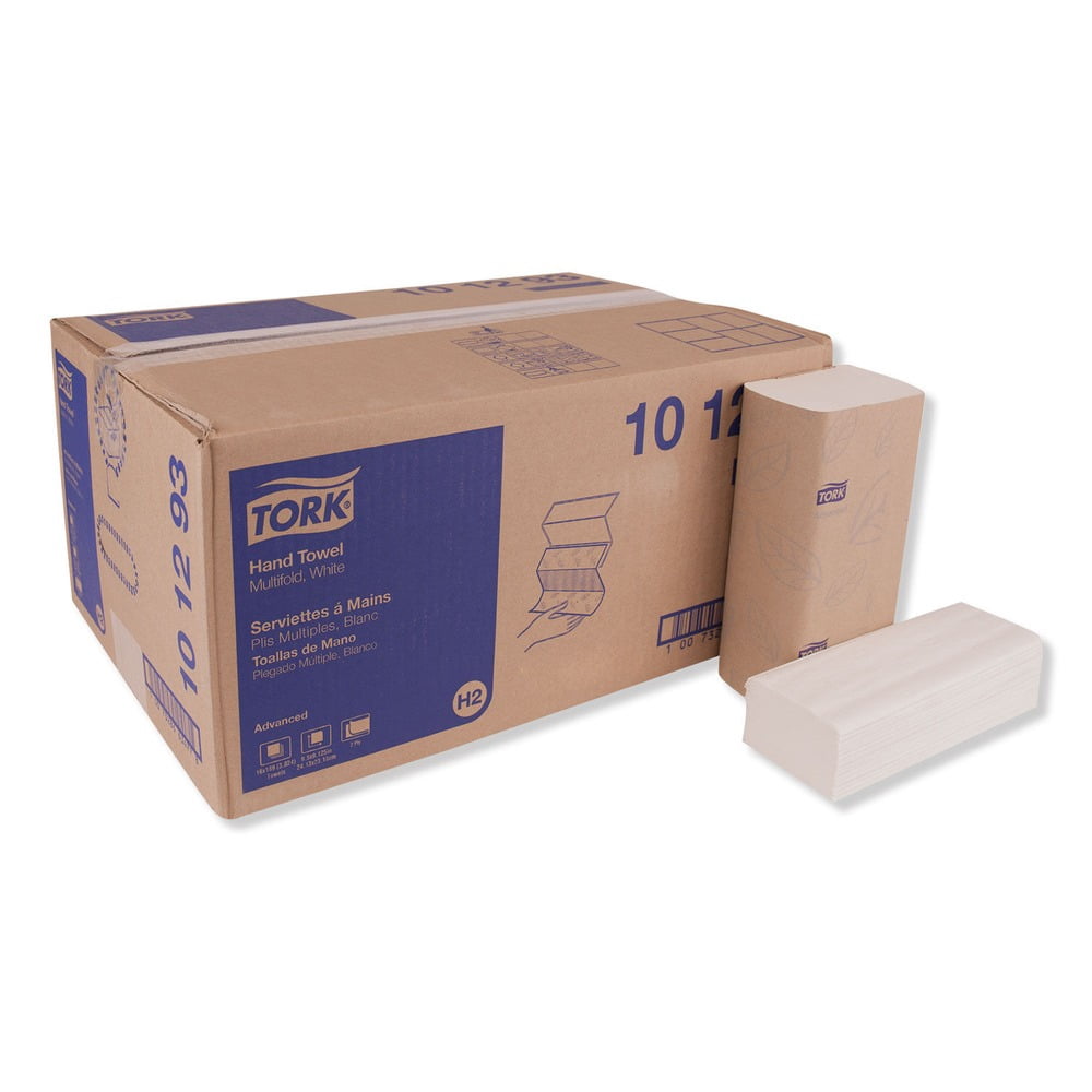 Tork Molnlycke Xpress 101293 Multi-Fold Hand Towel, 9-1/2 in L x 9.13 in, 189, Recycled Fiber/Paper, White, 2 Plys