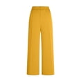 thumbnail image 3 of ZIXKCGDSE Dress Pants Women Wide Leg Work Pants Stretchy High Waist Business Casual Trousers Size XL, 3 of 4
