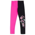 thumbnail image 4 of Conjunto de camiseta y leggings para niñas pequeñas de Barbie, color rosa y negro, 4 of 6