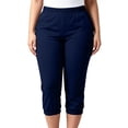 thumbnail image 6 of Maean Women's Plus Size Capri Pants Straight Leg Jogger Elastic Waist Cropped Pant Casual Capris with Pockets, 6 of 7