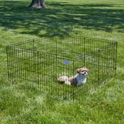 MidWest Homes for Pets 24-inch Exercise Pen, for Indoor and Outdoor use, 16 Sq Feet of Play, Folding Dog Pen, No Door Design for Maximum Security, Easy to Set Up, Foldable Dog Playpen