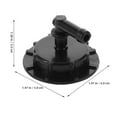 thumbnail image 2 of DRAFIDEEP 2Pcs Radiator Reservoir Cover Black Plastic Pressure Maintenance For Cooling System Repair, 2 of 8