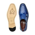 thumbnail image 2 of Belvedere Valiente Men's Shoes Ostrich Leg Double Monk Antique Blue, 2 of 5