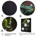 thumbnail image 3 of Designart Neon Bonsai Swirl Tree III Canvas Wall Art, 3 of 5