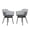 Dark Grey, variant on Aoodor Modern Dining Chairs Set of 4, Weather-Resistant Plastic Cafe Chairs with Ergonomic Back and Non-Slip Pad, Suitable for Patio, Restaurant, Yard, Porch, Balcony, Grey
