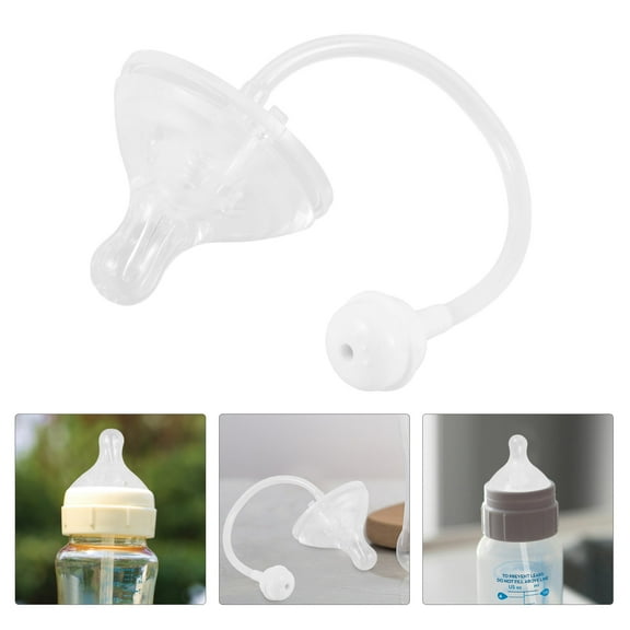 LEORX Feeding Bottle Silicone Transparent Weighted Ball Function Feeding Time 3Pcs