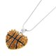 thumbnail image 2 of Collar Colgante Baloncesto de Cristal Cadena Amarillo, 2 of 6