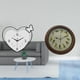 thumbnail image 2 of Reloj de pared,Reloj de pared acrílico para oficina en casa,sin tictac,Reloj de pared,Reloj de pared de pájaro cantor de 10 pulgadas para decoración del hogar,Relojes de pared decorativos, 2 of 7