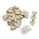 thumbnail image 5 of 50 piezas de corazón en blanco de madera virutas de grano de grano círculos discos placa etiqueta artesanal Sunnimix Chips de madera del corazón de la vendimia, 5 of 5