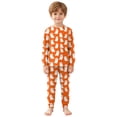 thumbnail image 4 of GCETTIC Toddler Boys Clothes Kids Toddler Boys Pajamas 2 Piece Pjs Set Cotton Sleepwear Orange Size,6-7 Years, 4 of 9