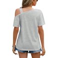 thumbnail image 4 of Top con hombros descubiertos para mujer,Top informal con hombros descubiertos y hombros descubiertos para mujer Top informal con hombros descubiertos Acabado de lujo, 4 of 6